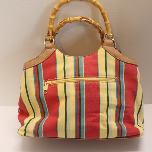 Jamaica Bay Woman's Small Tote Colorful Stripes - Picture 4 of 7
